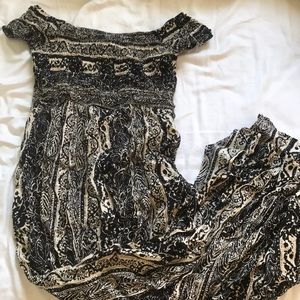 Tilly's maxi print dress